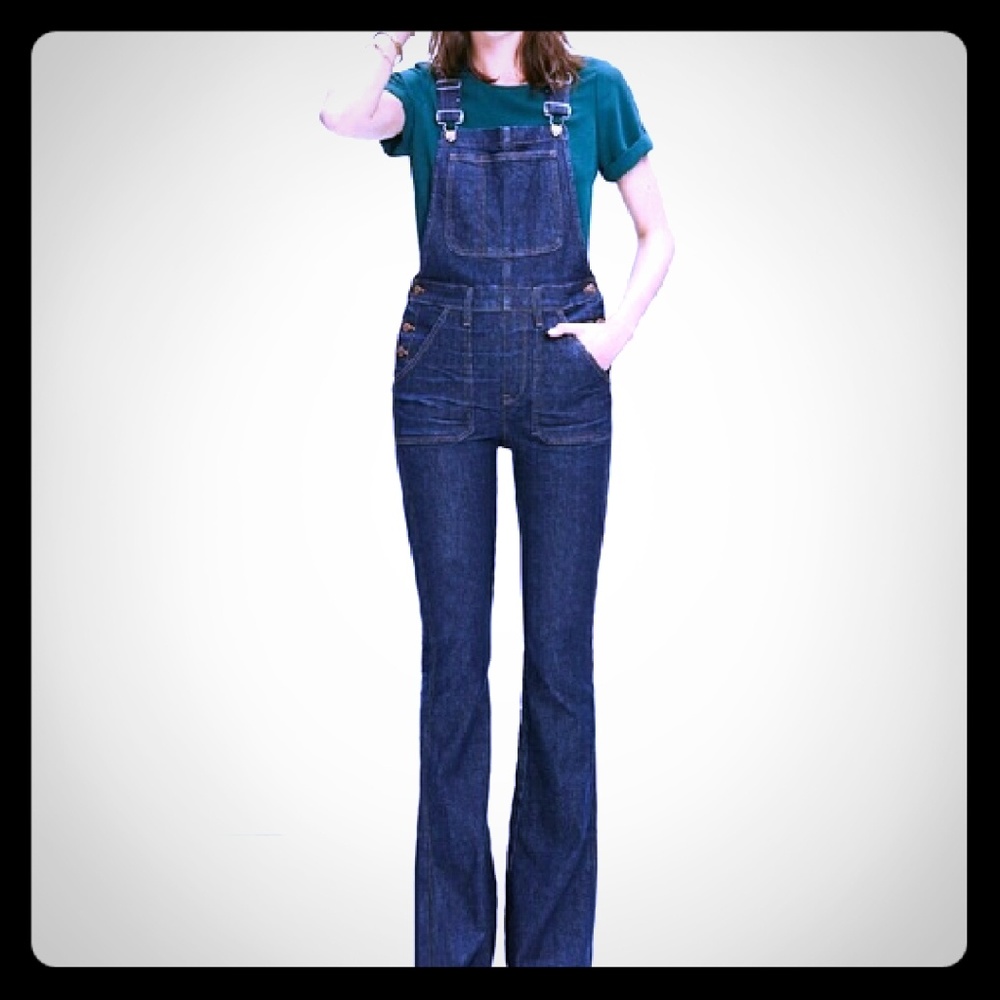 Madewell Flea Market Flare Overalls
